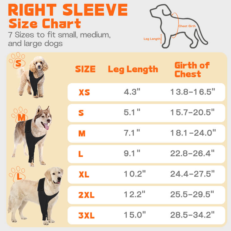 dog front leg sleeve_size-Supet